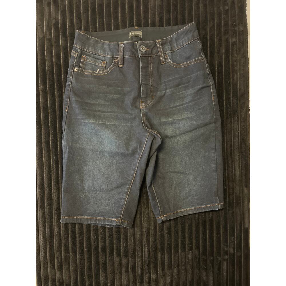Bold Elements Womens Fahion Dark Wash Shorts SZ 6